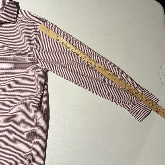 Brooks Brothers Button Down Shirt Men Sz 17.5 34 Office Stripes Academia Preppy - Picture 5 of 8